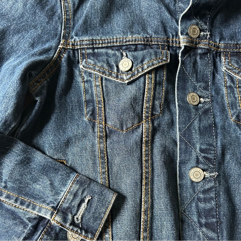 NWT GAP Blue Button Front Denim Jean Jacket - Picture 4 of 6